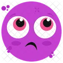Anguished Emoticon  Icon