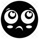 Anguished Emoticon  Icon