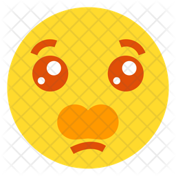 Anguished Face Emoji Icon Download In Flat Style