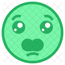 Anguished Face Emoji Icon