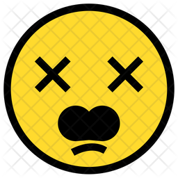 Anguished Face Emoji Icon - Download in Colored Outline Style