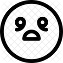 Anguished face  Icon