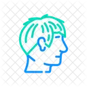 Angular Hairstyle Angular Fringe Icon