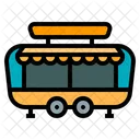 Anhanger Wohnmobil Bistro Streetfood Truck Symbol