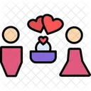 Anillo De Bodas Pareja Amor Icono