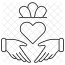 Claddagh Ring Thinline Icono Icono