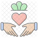 Icono De Color Lineal Anillo Claddagh Icono