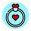 Anillo de compromiso  Icono