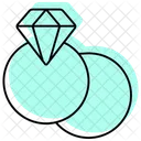Anillo de compromiso  Icono