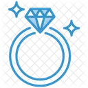 Anillo de diamantes  Icono