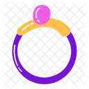 Anillo de diamantes  Icono