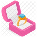 Diamante Anillo Compromiso Icon