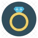 Anillo de diamantes  Icono