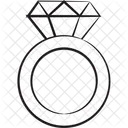 Anillo de diamantes  Icono