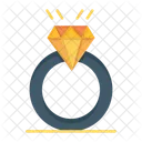 Anillo de diamantes  Icono