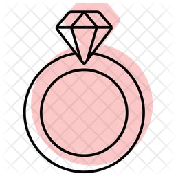 Anillo de diamantes  Icono