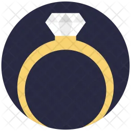 Anillo de diamantes  Icono