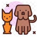 Animais De Estimacao Gato Cachorro Ícone