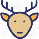 Animal Face Reindeer Face Icon