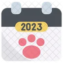 동물 2023 달력 아이콘