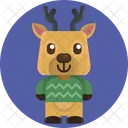 Reindeer User Avatar Icon