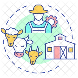 Animal breeder concept icon  Icon