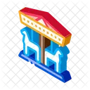 Animal Carousel Amusement Icon