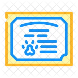 Animal Certificate  Icon