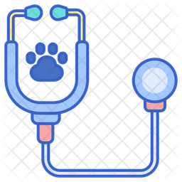 Animal Checkup Icon - Download in Colored Outline Style