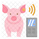 Livestock Tracking Iot Pig Monitoring Animal Id Animal Identification Livestock Technology Icon