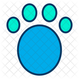 Download Free Animal Footprint Colored Outline Icon Available In Svg Png Eps Ai Icon Fonts