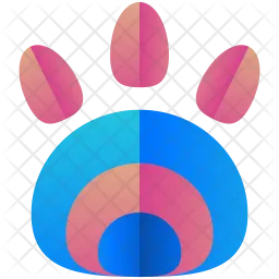Animal footprint Logo Icon