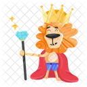 King Lion Jungle Lion Animal King Icon