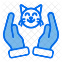 Animal Lover Cat Hand Icon