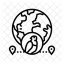 Animal Migration Paths Icon