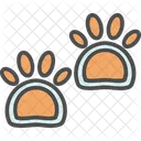 Animal Paw Finger Print Animal Icon