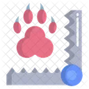 Trap Animal Paw Trapping Animal Footprint Trapping Icon