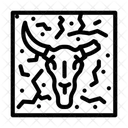 Animal Skeleton Dry Icon