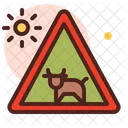 Animal Warning Sign Icon