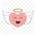 Anjo Emoji Asas Ícone