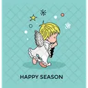 Anjo Voando Natal Ícone