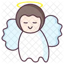 Anjo Do Ceu Personagem De Desenho Animado Anjo Abencoado Ícone