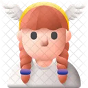 Anjo Natal Asas Ícone