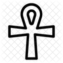 Ankh Cross Sign Icon