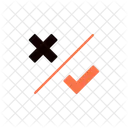 Kreuz Kontrolle Umfrage Symbol
