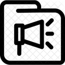 Ankundigungsmappe Ankundigungsmappe Ankundigung Symbol