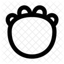 Fußabdruck eines Ankylosaurus  Symbol
