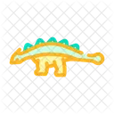 Ankylosaurus Dinosaur Animal Icon