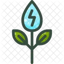 Organisch Biokraftstoff Pflanze Symbol