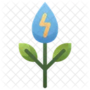 Organisch Biokraftstoff Pflanze Symbol